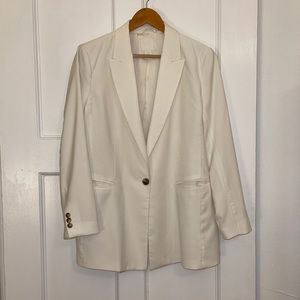 H&M White Jacket Size: 12